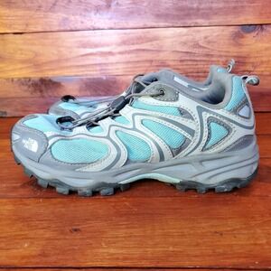 The North Face Shoes Girls Tex XCR‎ Blue/Gray Hiking Shoes Sneaker Sz 6